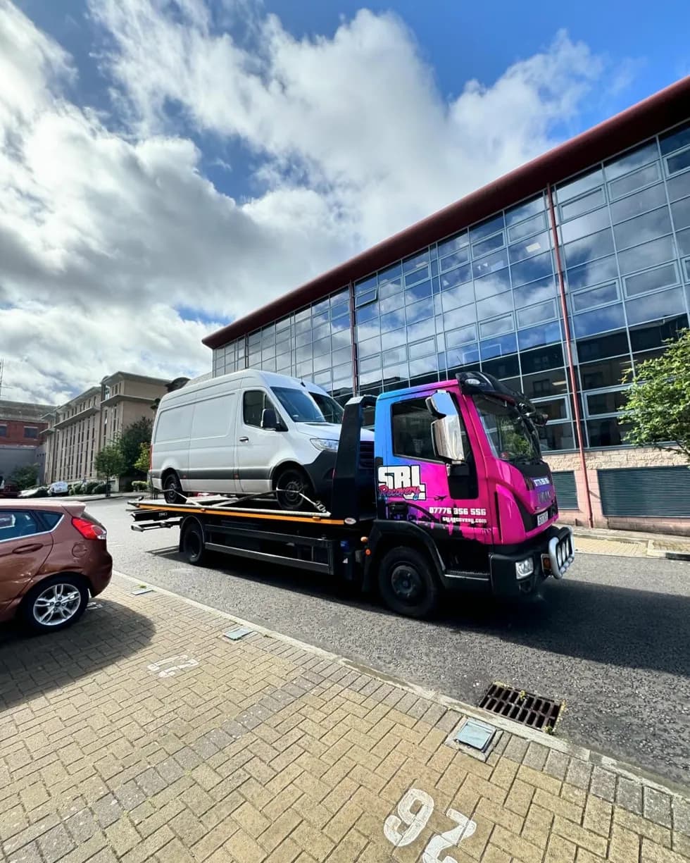 SRL Recovery truck in Glasgow