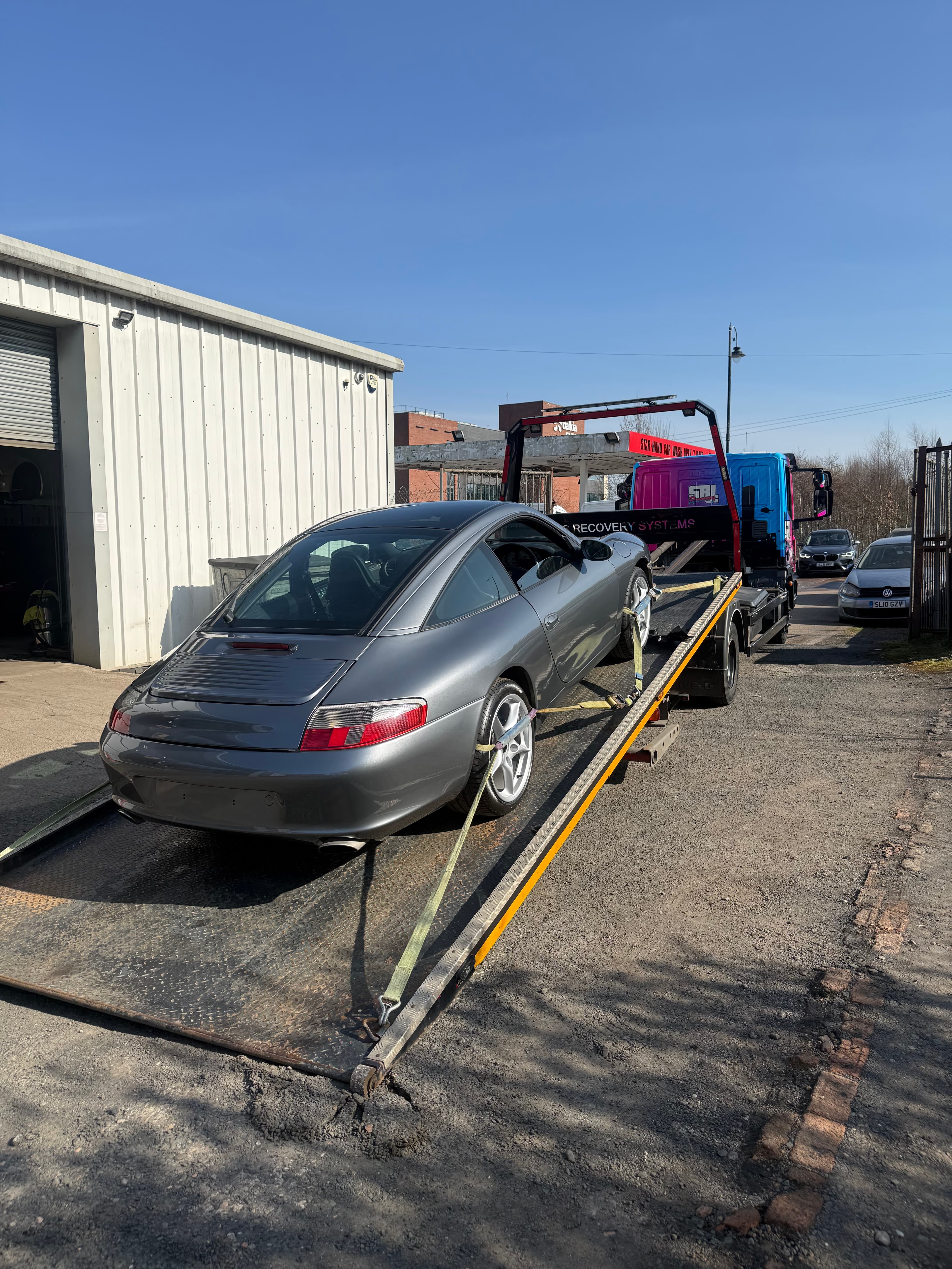 Porsche recovery from Newton mearns to Rutherglen
