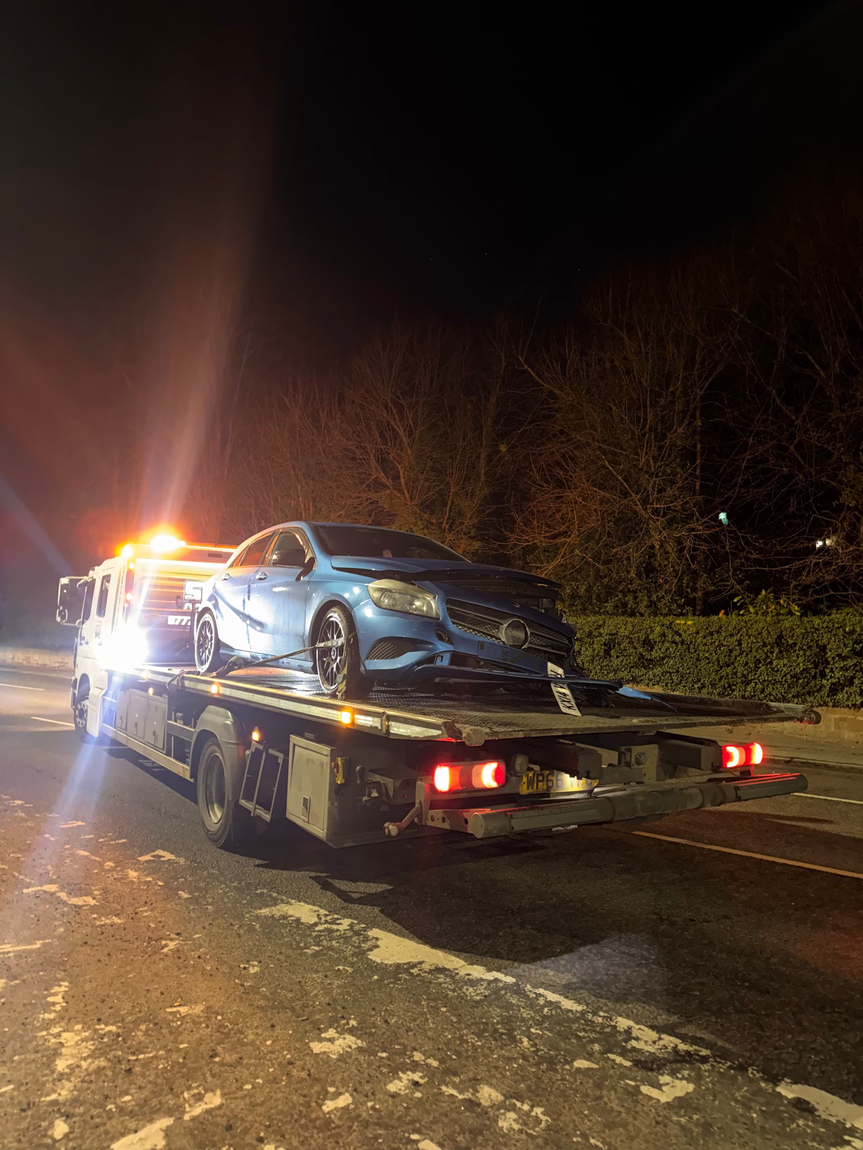 Mercedes accident recovery
