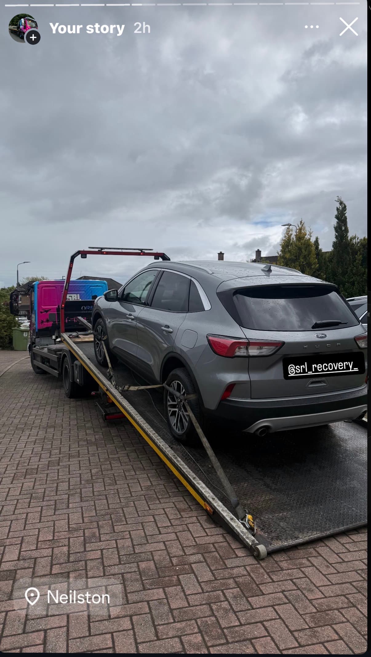 Ford kuga recovered from Neilston to Coatbridge