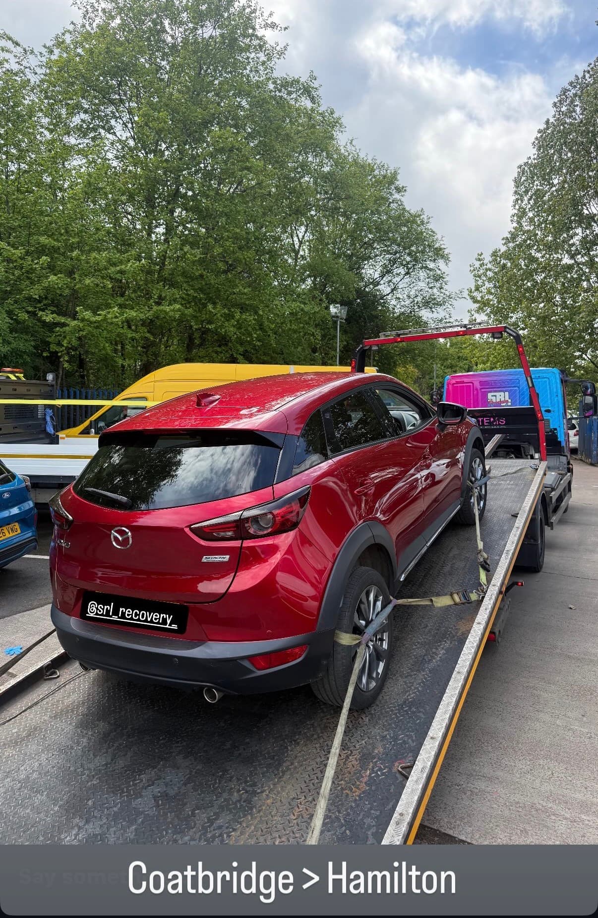 Mazda recovered from Coatbridge to Hamilton
