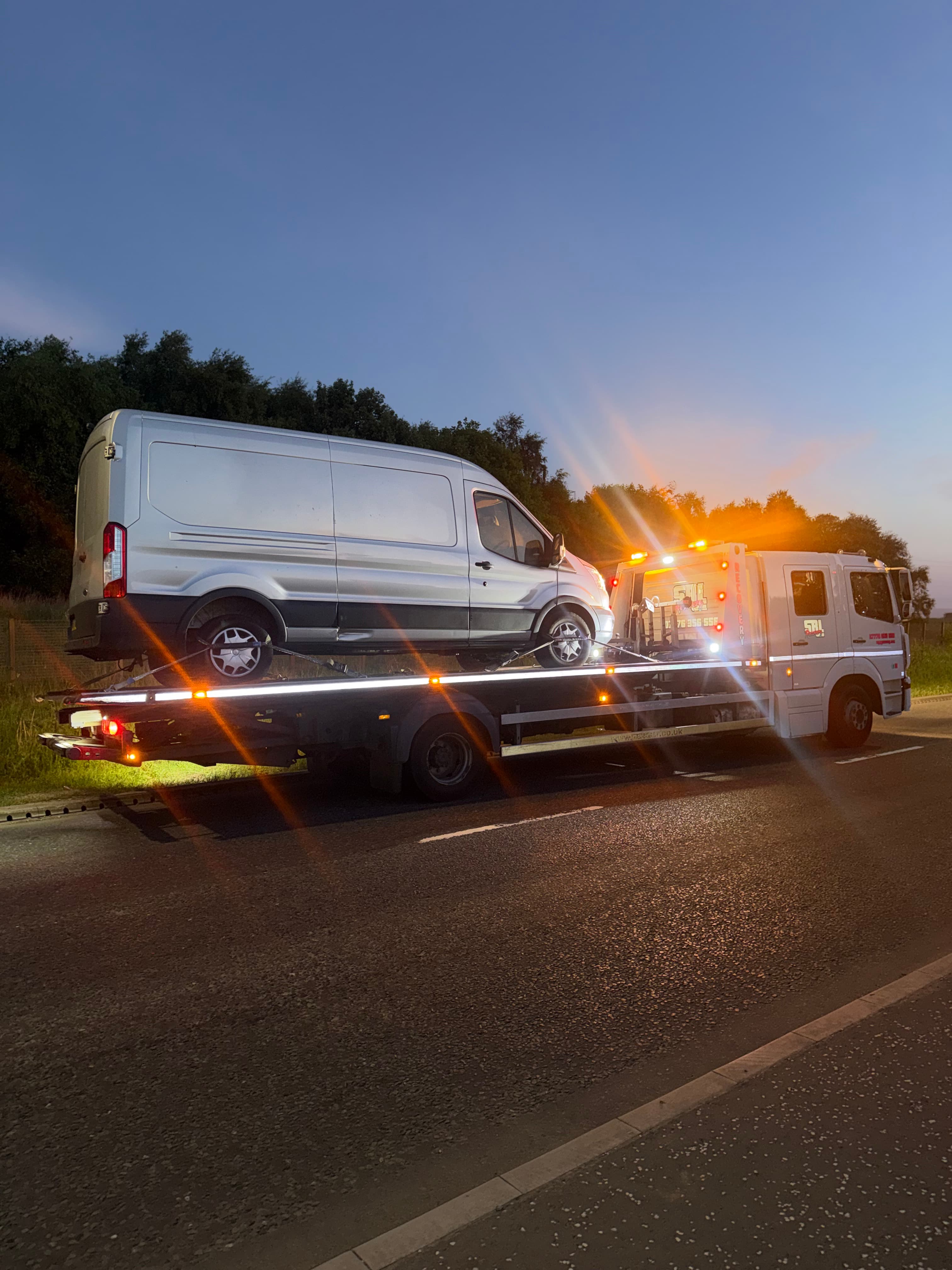 Ford transit recovered from euro central to Cumbernauld