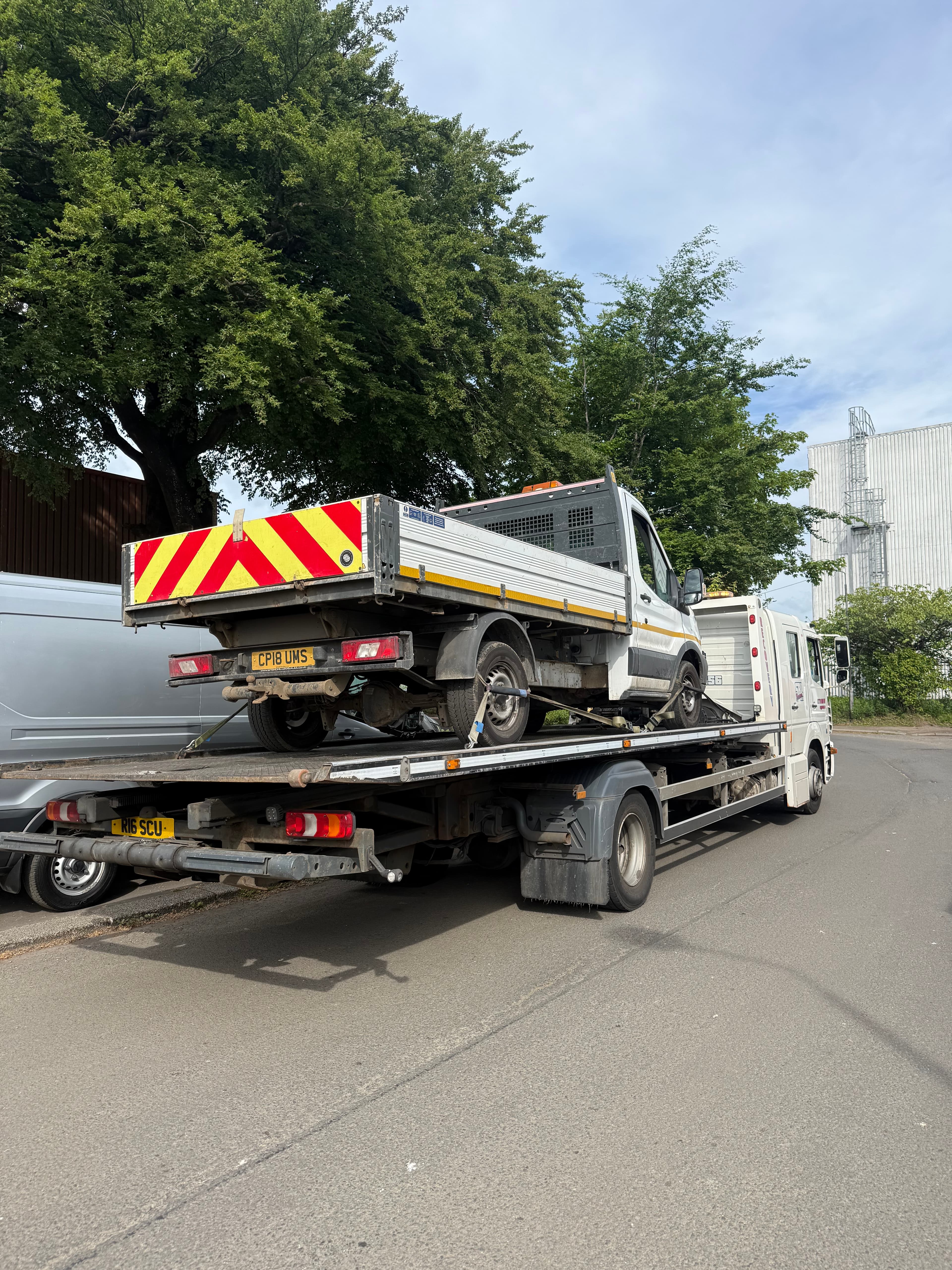 Ford transit tipper recovered from Cambuslang to East Kilbride