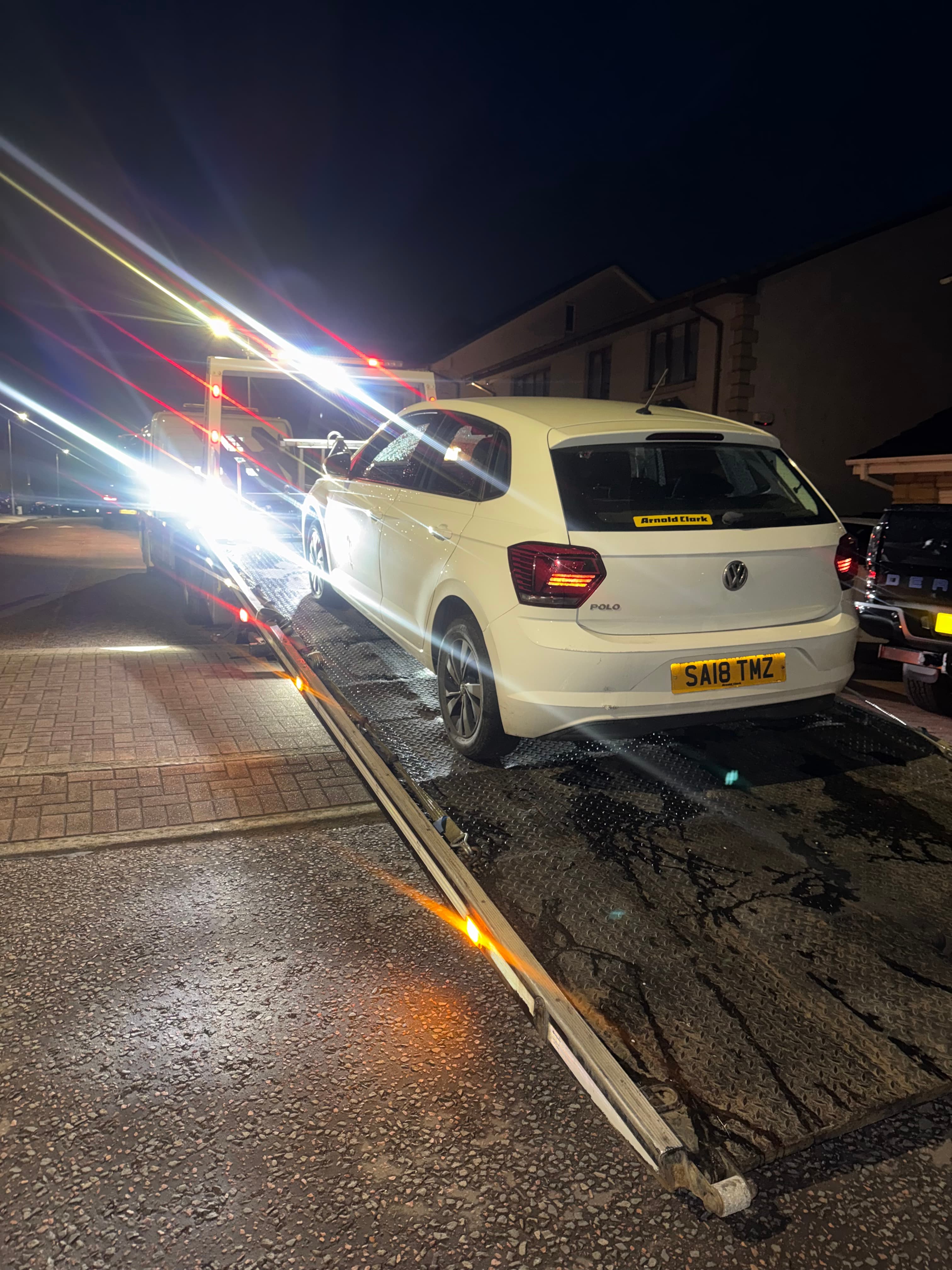 Vw polo recovery from law to ashgill