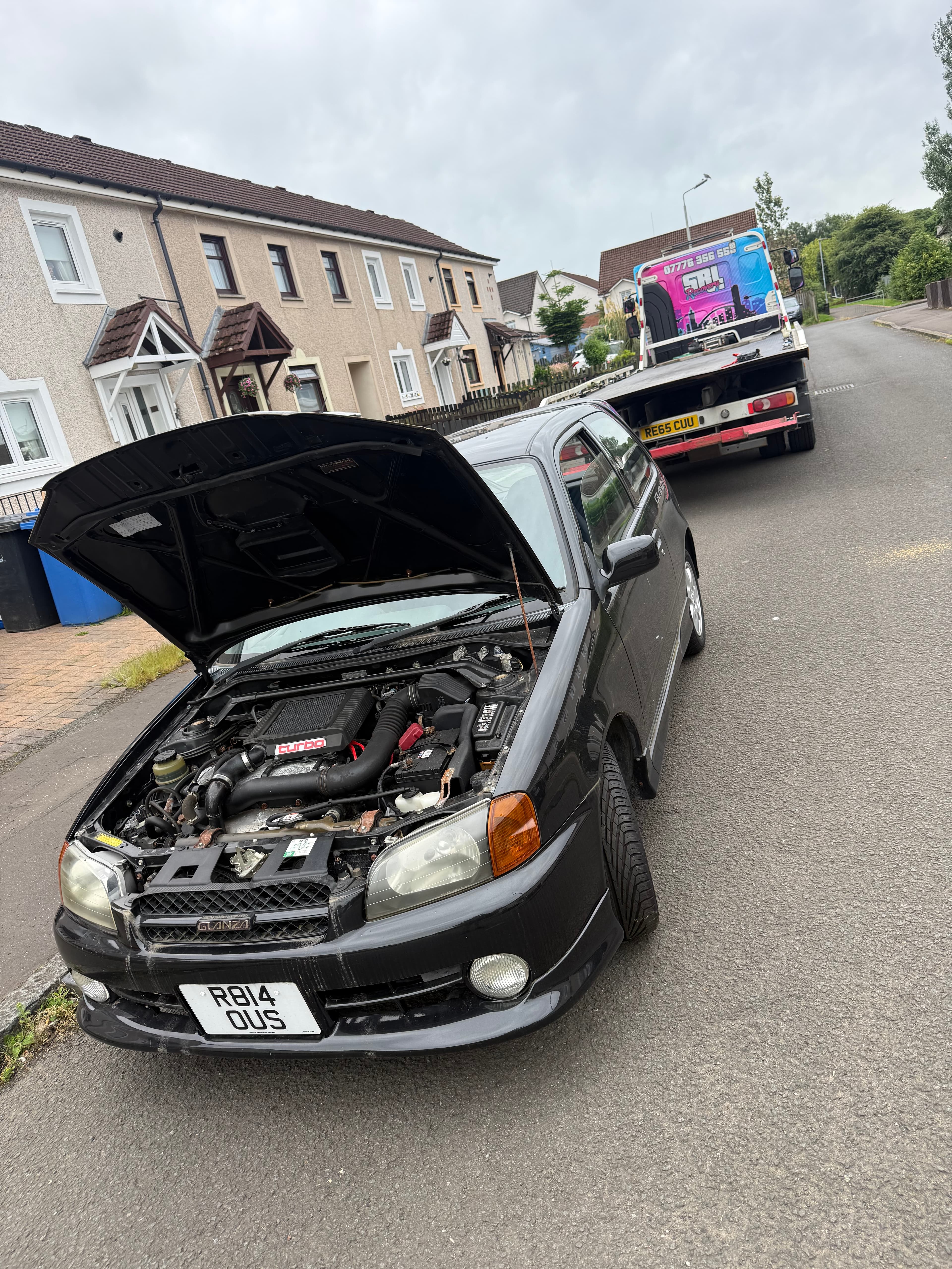 Classic Toyota starlet recovery