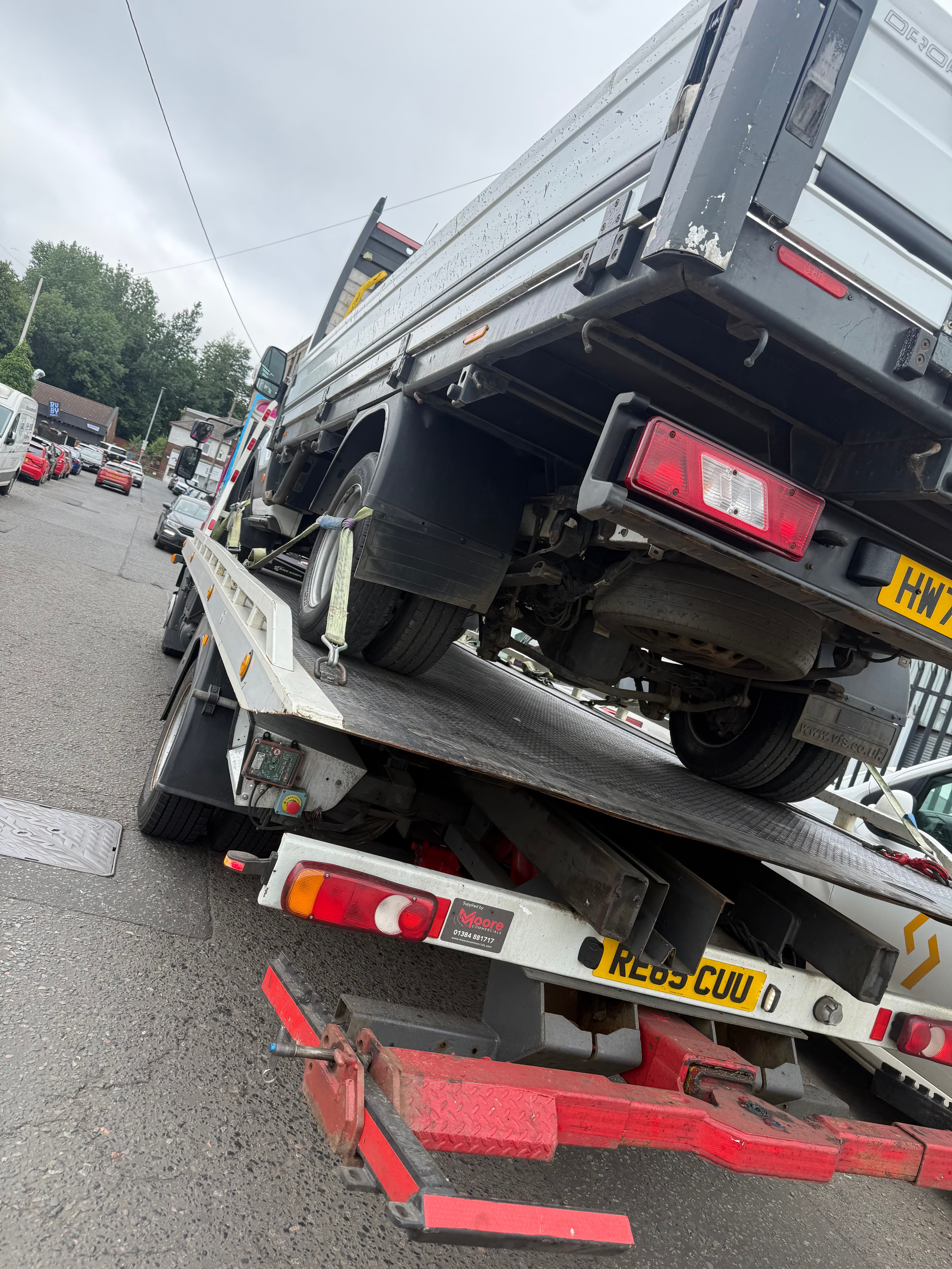 Ford transit tipper recovered from Tollcross to shettleston